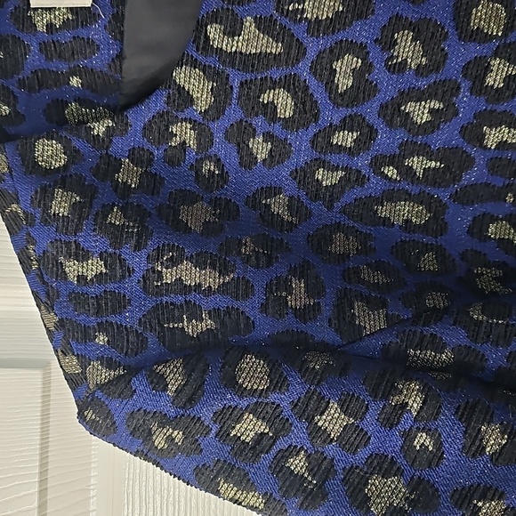 Anne Klein Vintage Long Sleeve  Animal Print Metallic Open Jacket XL - Picture 15 of 15